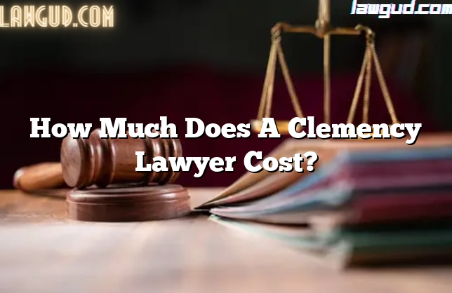 How Much Does A Clemency Lawyer Cost?