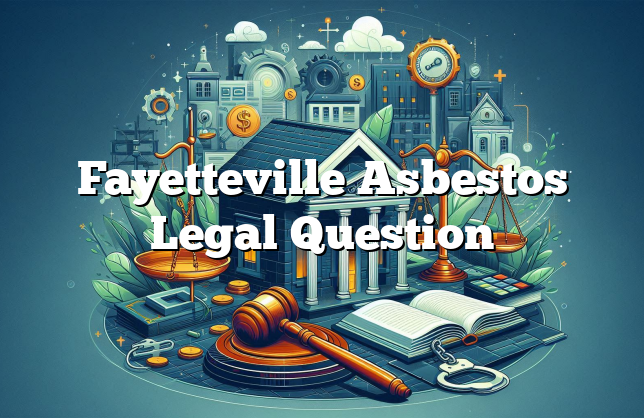 Fayetteville Asbestos Legal Question